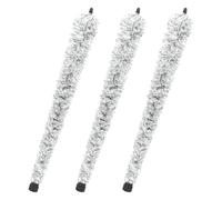 SECFOU 3Pcs Alto Saxophone Cleaning Brush Set - Black White Cotton Thread Swabs for Deep Interior Cleaning, Alto Sax Pad Saver Neck Maintenance Tool, Suitable for Beginners and