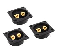SECFOU 3pcs Connection Box Wire Connector Box Push Terminals Square Shape Abs Material Easy Installation Broad Compatibility for Commercial Speaker Setups and Home Use