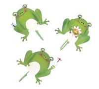 SECFOU 3pcs Decorative Coat Hooks in Frog Shape Made of Iron, Multi-Functional Organizer for Bathroom and Kitchen, Adorable Cartoon Wall Hooks for Hanging Keys, Towels, Hats, and Coats