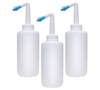 SECFOU 3pcs Plastic Nose Wash Cleaner Bottle 300ml Household Nasal Irrigation Device with Simple Operation and Light Weight to Reduce Congestion