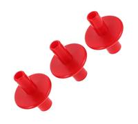 SECFOU 3pcs Red Double Head Cymbal Sleeve for Hi Hat Clutch with Sturdy Plastic Material and Dual Head Stability, Cymbal Protector Accessory for Drum Set Maintenance and Frequent Use