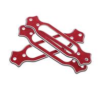 SECFOU 3pcs Red Plastic Guitar Pickup Rings for Electric and Acoustic Guitars, Single Coil Mounting Covers with Easy Installation and Stylish Design, for Different Occasions and Travel