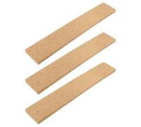 SECFOU 3pcs Self Adhesive Cork Batten Strips Brown Synthetic Material Memo Board Strips Convenient to Use and Safe for Home and Office Wall Decoration