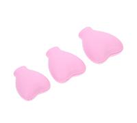 SECFOU 3pcs Silicone Makeup Brush Covers for Traveling Outdoor and Makeup Protection Extend Brush Life