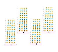 SECFOU 4 Sheets Ukulele Fretboard Scale Stickers Self-learning Aid for Beginners Pvc Material Easy to Understand Fingerboard Guide Label for Ukulele Practice