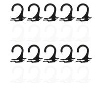 SECFOU 400pcs Black Plastic Sock Hanging Hooks for Display and Pairing