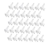 SECFOU 40pcs Acrylic Guitar Pick Display Stand Organizer, 3.6cm Triangle Plectrum Holder Rack for Guitar and Ukulele Picks, Tabletop Storage Display Bracket
