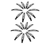 SECFOU 40pcs Black Metal Hair Clip for Women Non Slip Smooth Snap Barrette Gentle on Thick and Thin Hair for Office and Dating