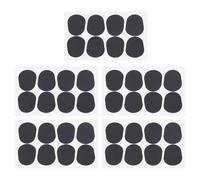 SECFOU 40pcs Clarinet Mouthpiece Pad Cushion Saxophone Clarinet Mouthpiece Cushion Patches Saxophone Protector Cap Sax Tooth Guard Sax Patch Black
