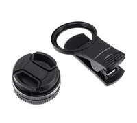 SECFOU 4k HD 37mm Macro Lens 15x Clip-on Mobile Phone Camera Lens Black for Smartphone Photography with High Definition Close-up and Compatible