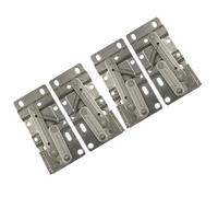 SECFOU 4pcs 45 Degree Pivot Door Hinge for Kitchen Cabinet, Iron Spring Hinges Full Elasticity and Rust Resistance, for Repairing Worn-Out Furniture and DIY Crafts
