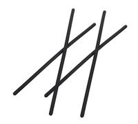 SECFOU 4pcs Adjustable Cane Holder for Wheelchair and Rollator - Bendable Walking Stick Rack Clips for Table, Mobility Scooter, and Crutches - Black 43x1.3cm Mobility Aid Accessories