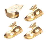 SECFOU 4pcs Adjustable Thumb Picks Guitar Plectrum for Banjo Acoustic and Electric Guitars Comfortable Versatile and Ergonomic Design for Musicians