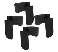 SECFOU 4pcs Black Clarinet Thumb Rest Pads Rounded Gel Finger Cushions for Clarinet and Oboe Accessories Musician Equipment