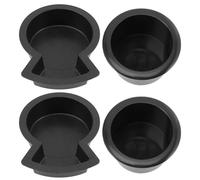 SECFOU 4pcs Black Plastic Cup Holder Insert for Rv and Motorhome with Strong Toughness and Simple Installation Replacement for Car Cup Holders Ashtray