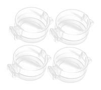 SECFOU 4pcs Child Proof Door Lock Cover Abs Anti-Locking Safety Door Lock Protective Covers with No Drilling Installation for Baby and Child Safety