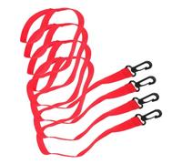 SECFOU 4pcs Children Safety Walking Leash with Hooks for Toddlers and Kids 2-12, Detachable Kid Walking Rope for Outdoor and Kindergarten Use, Red Child Leashes Set