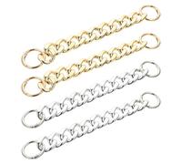 SECFOU 4pcs Delicate Shoe Chain Ornament for Slippers Creative DIY Chains Decorative Shoe Slippers Decoration
