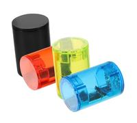 SECFOU 4pcs Finger Shakers Rhythm Hammer Musical Instruments, Portable and Compact Plastic Sand Bells for Guitar and Mandolin, for Ukulele Band Performances and Musicians the Go