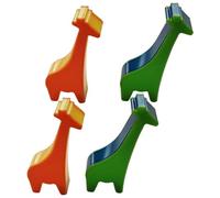 SECFOU 4pcs Giraffe Shaped Early Educational Musical Percussion Instruments for Toddlers Fun and Engaging Handheld Toys for Cognitive Development and Hearing Skills for Playtime and