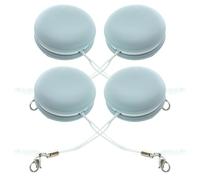 SECFOU 4pcs Macaron Shape Screen Cleaners for Electronic Products and Glasses, Silicone and Pp Material, Remove Fingerprints and Stains, Portable Lanyard Included, for On-the-go Cleaning