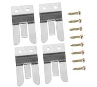 SECFOU 4pcs Metal Mic Holder Clips Microphone Hooks Compatible Screw Included for Radio Accessories