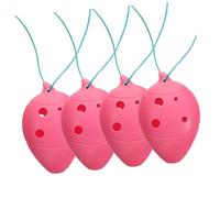 SECFOU 4pcs Mini Ocarina Plastic Instrument for Beginner Boy Girl Practice Portable Musical Toy for Boys and Girls Music Learning