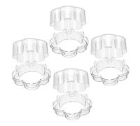 SECFOU 4Pcs Plastic Gas Stove Knob Safety Covers Childproof Stove Knob Locks Easy to Open for Adults Tear-Resistant Protectors for Babies Kitchen Safety