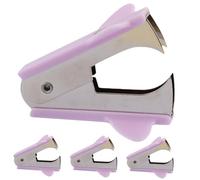 SECFOU 4Pcs Portable Staple Remover Ergonomic Small Staple Puller for Office Use Practical Removal Tool for Documents and Pneumatic Nail Extraction