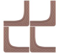 SECFOU 4pcs Silicone Corner Bumper Guards for Furniture and Windows, Thin Design Right Angle Corner Protectors, for Home Decoration Safety and Proofing