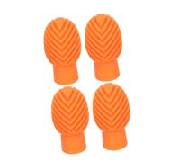 SECFOU 4pcs Silicone Drumstick Covers Noise Dampers for Quiet Practice at Home Soft Flexible Mute Tips Protect Drum Surfaces Essential Drumming Accessory for Apartments and Night Use