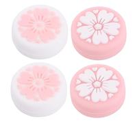 SECFOU 4pcs Silicone Joystick Caps Cover Pink Cherry Blossom Joystick Grip Button Protectors for Game Controllers Easy to Install Smooth Comfortable Skin for