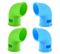 SECFOU 4pcs Silicone Steam Diverter Valve for Pressure Cookers Kitchen Accessory for Steam Release Heat Resistant Silicone Tubes to Protect Cabinets and Walls During Cooking