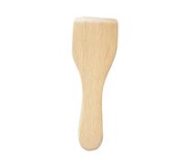 SECFOU 4pcs Small Beech Wood Butter Spatulas Non-Toxic Kitchen Utensils Solid Wooden Cooking Shovels with Smooth Polished Surface Safe for Nonstick Cookware and All Cooking Surfaces