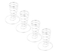 SECFOU 4pcs Stainless Steel Ice Cream Cone Stand Display Rack Waffle Cone Holder Suitable for Dessert Presentation and Party Use