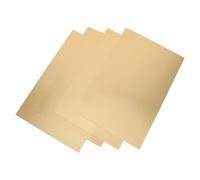 SECFOU 4pcs Sublimation Metal Blanks Aluminum Photo Plates 0.4mm Thick Pearl Gold 30x20cm for DIY Custom Nameplates and Ornament Signs