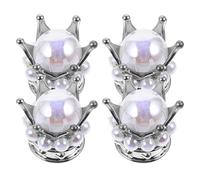 SECFOU 4pcs Tire Valve Caps Valve Stem Cover for Vehicle and Tire Silver Abs Copper Rhinestone Resistant against Rust Not Easy to Deform Stylish Creative Design Universal Use