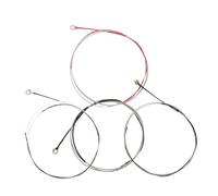 SECFOU 4pcs Violin Strings Universal Set Fiddle Strings Replacement Alloy Complete Set Wide Compatibility 1/4 Size Violins Musical Instrument Accessories for Repair