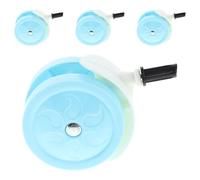 SECFOU 4pcs Walker Wheels Replacement 3.73x2.59' Detachable Silent Wear-Resistant Casters for Stroller and Activity Walker Accessories, Suitable for Indoor and Outdoor Use