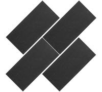SECFOU 4pcs Wax Coated Beeswax Foundation Sheets for Beehive Wax Frames, Black Plastic Hexagonal Honeycomb Design, Boosts Combbuilding Speed and Provides Stable Structure for Beekeeping
