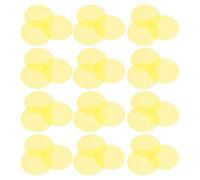 SECFOU 50pcs 70mm Yellow Lighting Gel Sheets for LED Lights, Correction Filters for Mood and Studio Lighting, Self-adhesive Film Overlays for Downlights and Stage Lamps