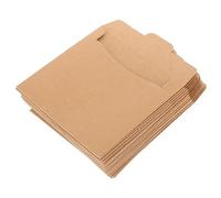SECFOU 50pcs Kraft Paper Cd Dvd Sleeves Storage Envelopes for Cd Paper Bag Dvd Storage Holder