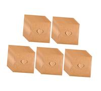 SECFOU 50Pcs Vintage Kraft Paper CD Dvd Sleeves with Heart Button Closure Protective Storage Envelopes for Movie Music Game Lovers Multipurpose Holder for Scratch Disc Transport and Easy