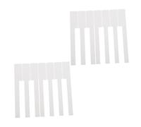 SECFOU 52pcs Piano Keytops Replacement Keys Piano Accessories for Keyboard Repair White Key Cover Set 5.1mm for Professional Pianists