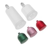 SECFOU 5pcs Airbrush Paint Storage Cups with Aluminum Alloy Dispenser Plastic Body for Artists in DIY Painting Sessions and Model Paint Mixing