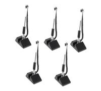 SECFOU 5Pcs Black Theft Gel Pens with Adhesive Back for Desktop Use Smooth Ink Counter Pens for Banks Offices Hotels and Public Service Areas Practical Writing Supplies