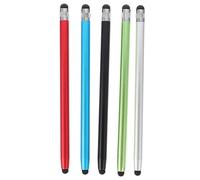 SECFOU 5pcs Capacitive Pen Stylus Pens for Phone Tablet Silicone Tip Scratch Aluminum Alloy for Home School Professional Use