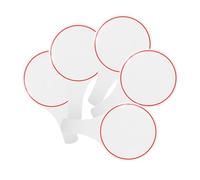 SECFOU 5Pcs Dry Erase Single-Side Scoreboards Handheld Whiteboards for Voting Scoring and Classroom Use Simple Use Erasable Boards for Judges and Competitions