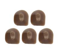 SECFOU 5pcs Flute Button Mats Rubber Pads Flute Mute Accessories for Key Pads Wind Instrument Parts Portable Music Supplies for Players