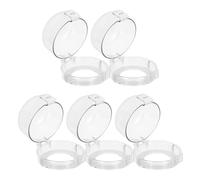 SECFOU 5pcs Gas Knob Protective Cover for Kitchen Stove Knob Covers Safety Boy Girl Heat Resistant Easy to Install